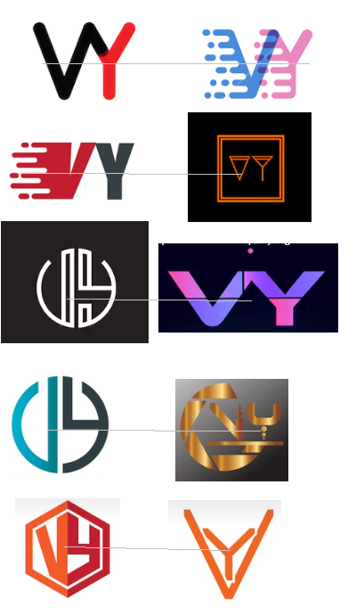 10 mẫu logo cách điệu chữ V và Y