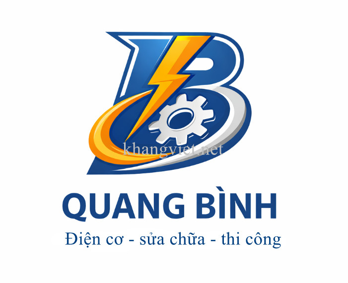 Logo điện cơ cách điệu chữ B