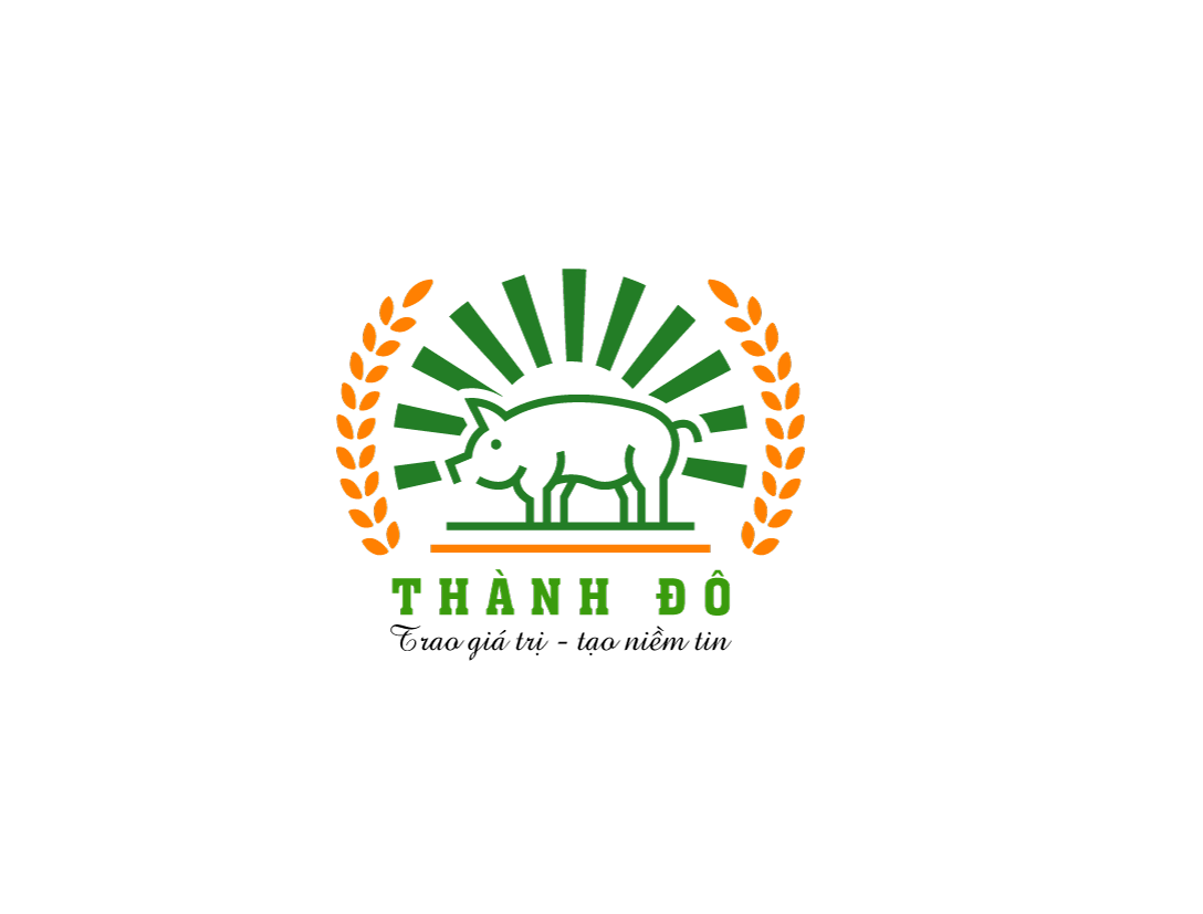 Mẫu logo ngành chăn nuôi gia súc gia cẩm, thực phẩm gia súc gia cầm heo bò