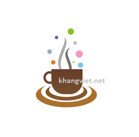 Mẫu logo ly cafe (mã mẫu: food011)