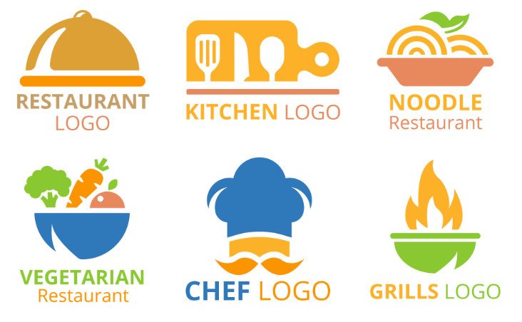Mẫu logo nhà hàng, quán ăn, quán bar, quán cafe | Thiết kế web ...