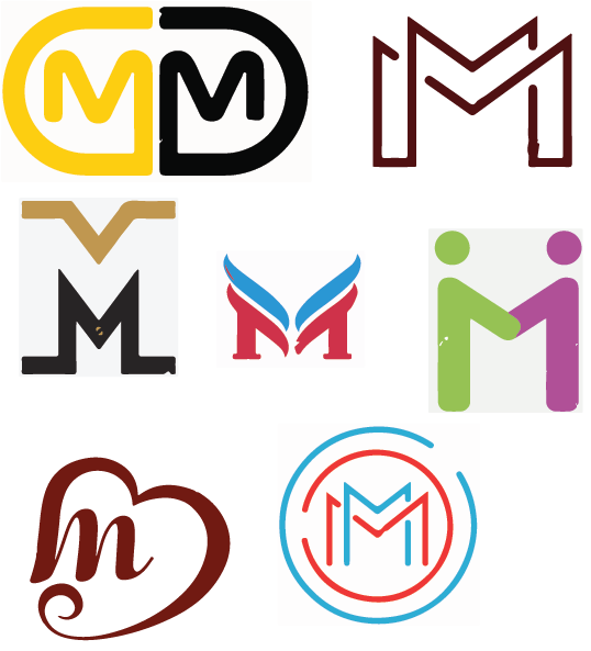 Logo 2 chữ M | Thiết kế web, logo, danh thiếp đẹp, chuyên nghiệp