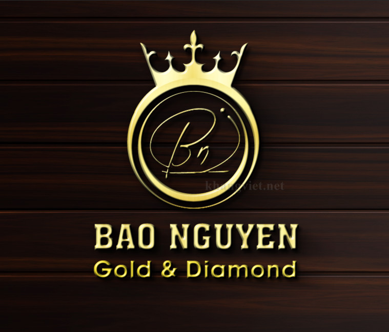Mẫu logo cửa hàng công ty kinh doanh vàng bạc đá quý đẹp sang trọng