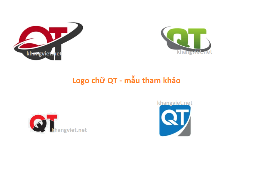 Mẫu logo chữ QT đẹp